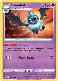 Swoobat - SWSH04: Vivid Voltage - Uncommon - 074/185