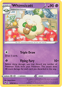 Whimsicott - SWSH04: Vivid Voltage - Rare - 076/185