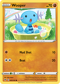 Wooper - SWSH04: Vivid Voltage - Common - 083/185