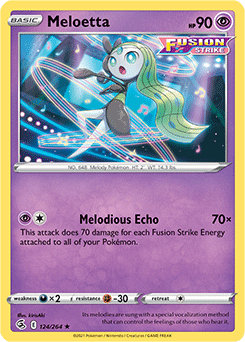 Meloetta - SWSH08: Fusion Strike - Rare - 124/264