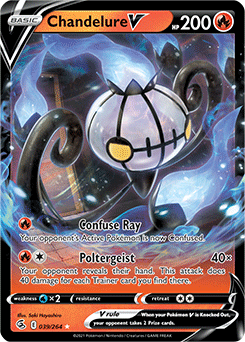 Chandelure V - SWSH08: Fusion Strike - Ultra Rare - 039/264