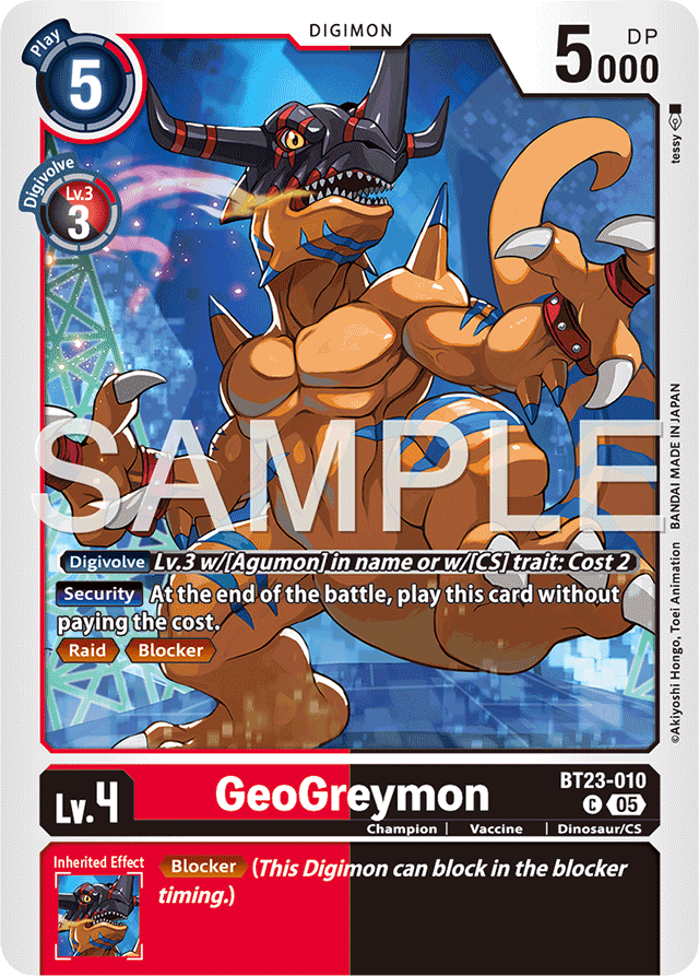 GeoGreymon - Hackers' Slumber - Common - BT23-010 C