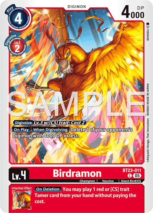 Birdramon - Hackers' Slumber - Common - BT23-011 C