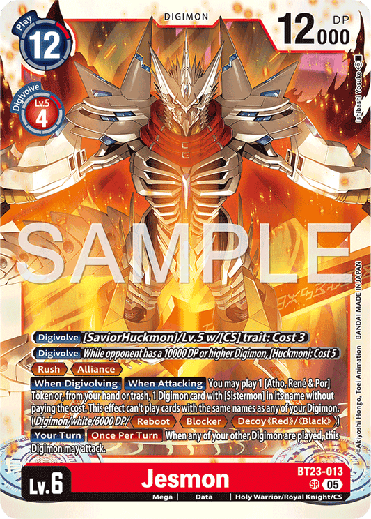 Jesmon - Hackers' Slumber - Super Rare - BT23-013 SR