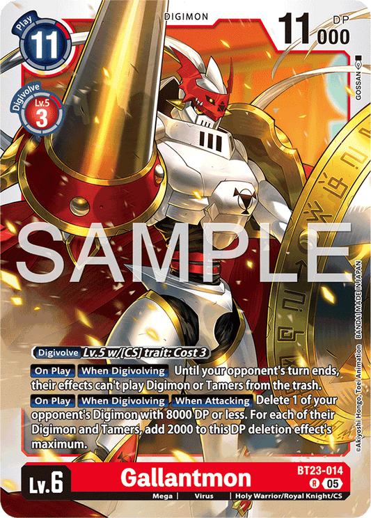 Gallantmon - Hackers' Slumber - Rare - BT23-014 R