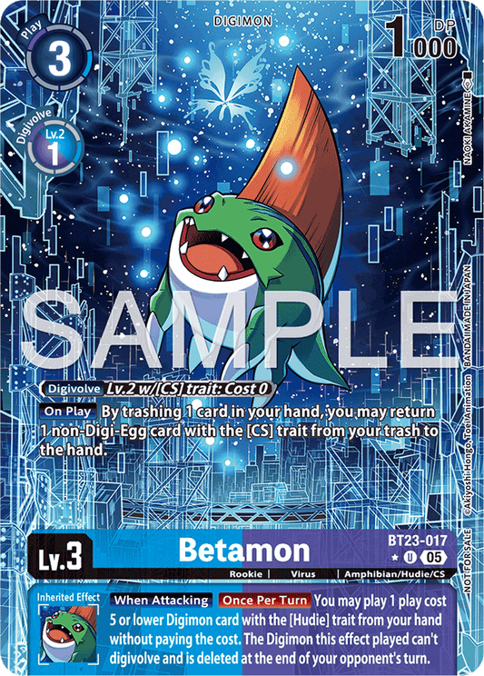 Betamon (Hacker's Slumber Box Promotion Pack) - Hackers' Slumber - Uncommon - BT23-017 U