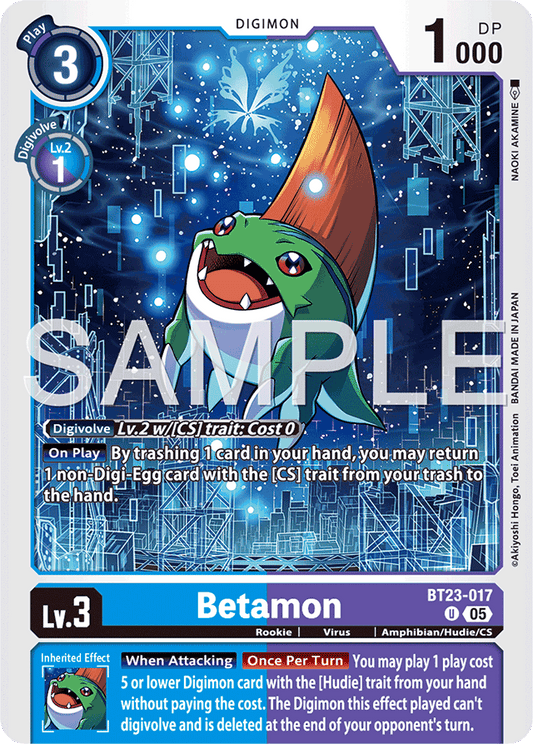 Betamon - Hackers' Slumber - Uncommon - BT23-017 U