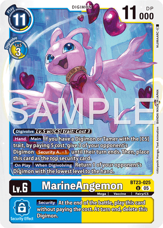 MarineAngemon - Hackers' Slumber - Uncommon - BT23-025 U