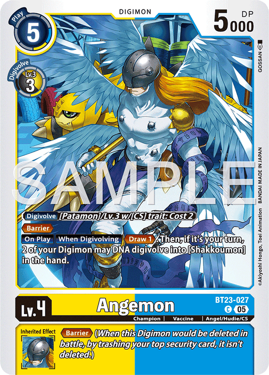 Angemon - Hackers' Slumber - Common - BT23-027 C