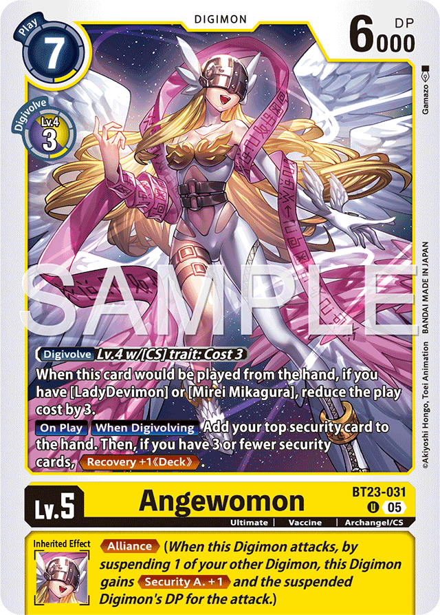 Angewomon - Hackers' Slumber - Uncommon - BT23-031 U