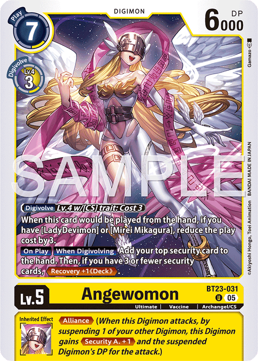 Angewomon - Hackers' Slumber - Uncommon - BT23-031 U