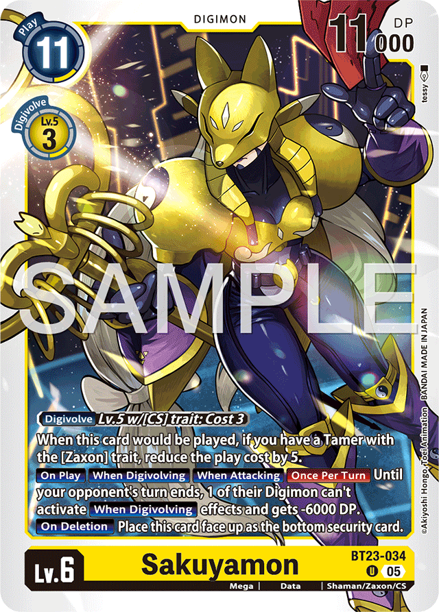 Sakuyamon - Hackers' Slumber - Uncommon - BT23-034 U