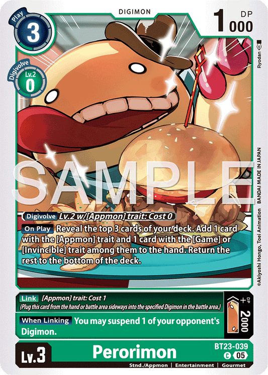 Perorimon - Hackers' Slumber - Common - BT23-039 C