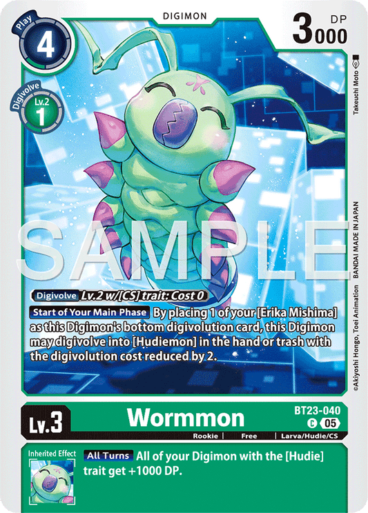 Wormmon - Hackers' Slumber - Common - BT23-040 C