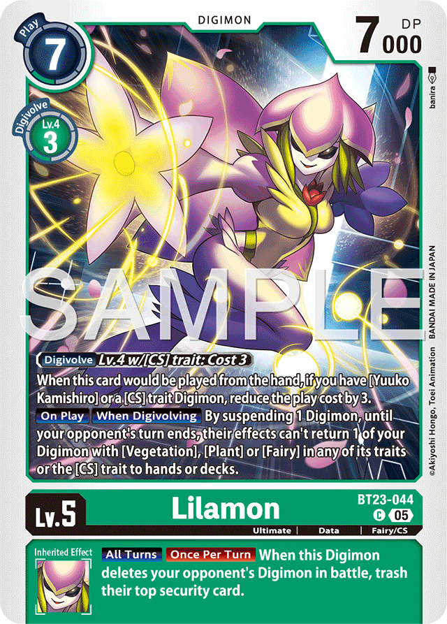 Lilamon - Hackers' Slumber - Common - BT23-044 C