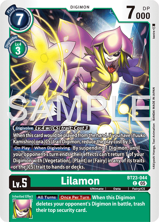 Lilamon - Hackers' Slumber - Common - BT23-044 C