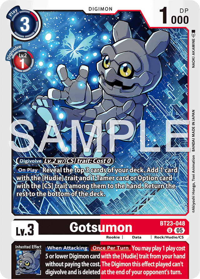 Gotsumon - Hackers' Slumber - Uncommon - BT23-048 U