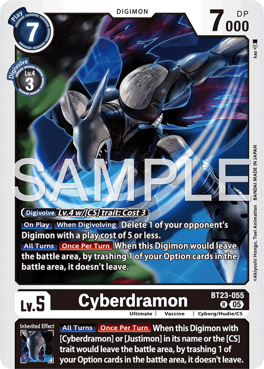 Cyberdramon - Hackers' Slumber - Rare - BT23-055 R