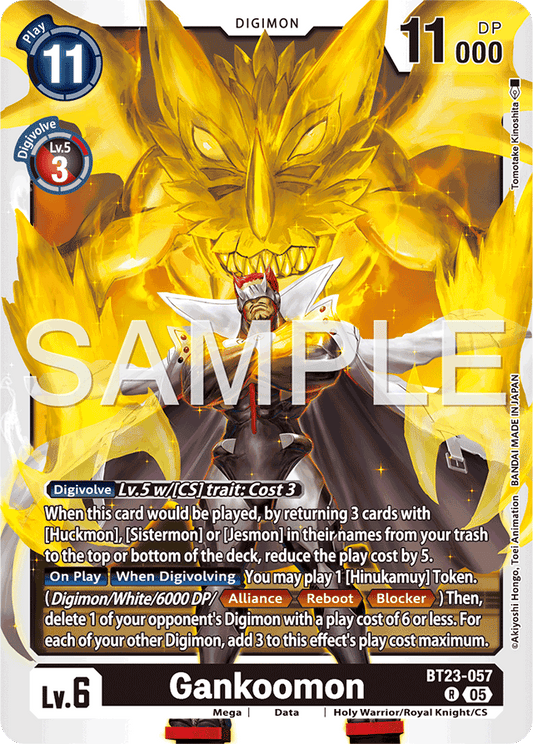 Gankoomon - Hackers' Slumber - Rare - BT23-057 R