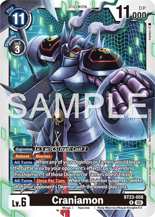 Craniamon - Hackers' Slumber - Rare - BT23-058 R