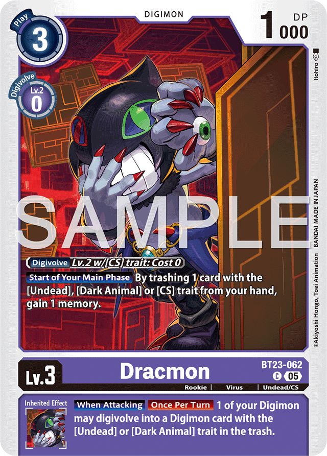 Dracmon - Hackers' Slumber - Common - BT23-062 C