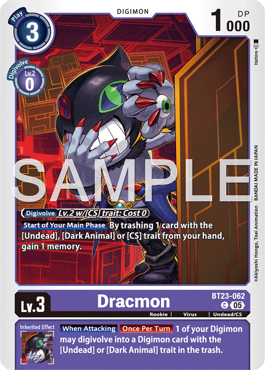 Dracmon - Hackers' Slumber - Common - BT23-062 C