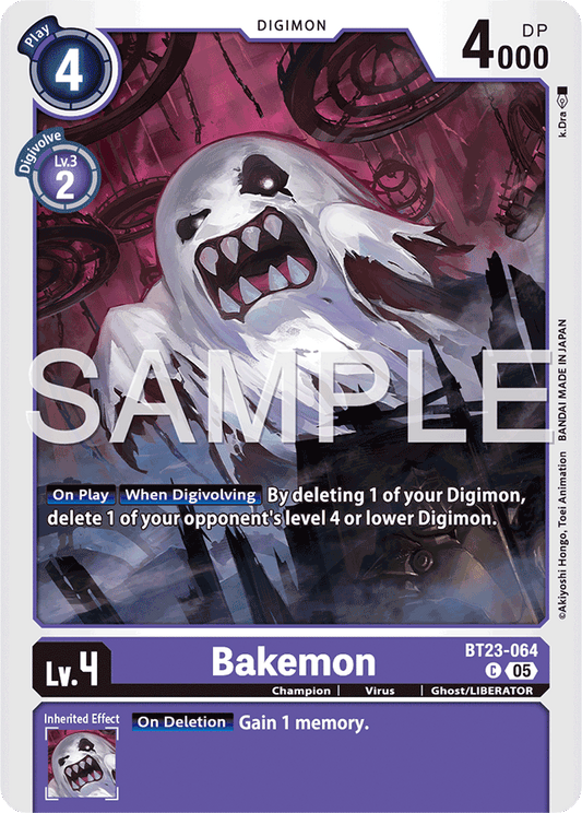 Bakemon - Hackers' Slumber - Common - BT23-064 C