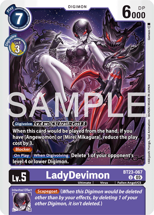 LadyDevimon - Hackers' Slumber - Uncommon - BT23-067 U