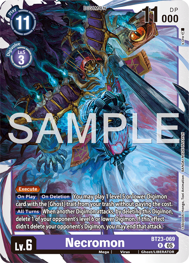 Necromon - Hackers' Slumber - Rare - BT23-069 R