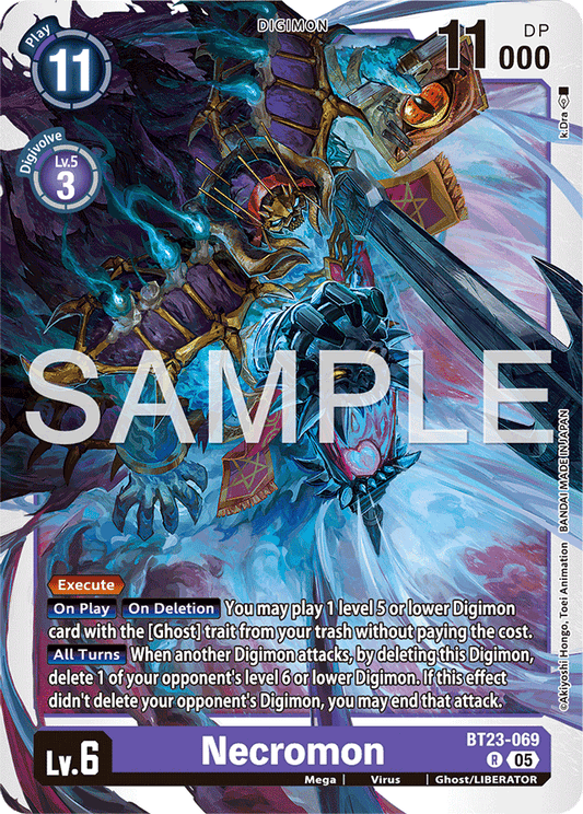 Necromon - Hackers' Slumber - Rare - BT23-069 R