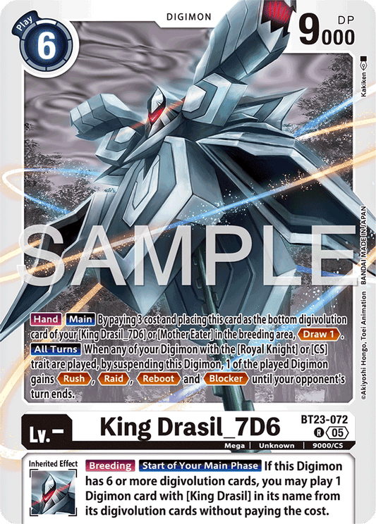 King Drasil_7D6 - Hackers' Slumber - Rare - BT23-072 R