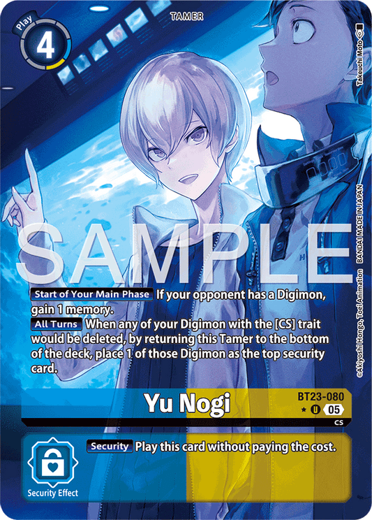 Yu Nogi (Alternate Art) - Hackers' Slumber - Uncommon - BT23-080 U