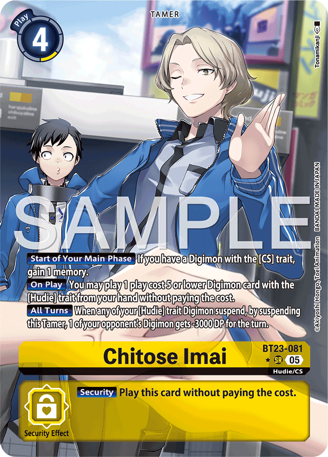 Chitose Imai (Alternate Art) - Hackers' Slumber - Super Rare - BT23-081 SR