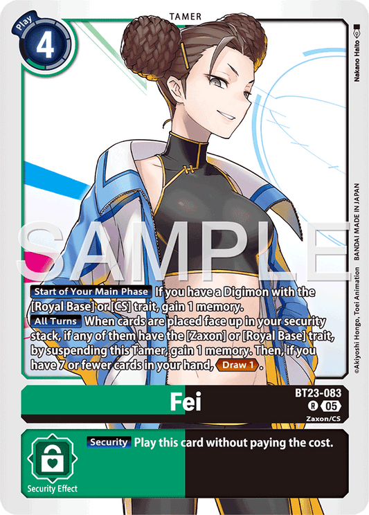 Fei - Hackers' Slumber - Rare - BT23-083 R