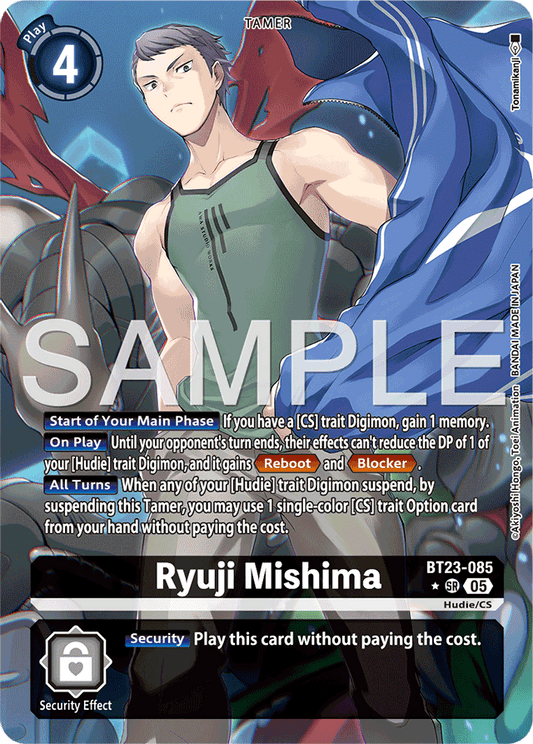 Ryuji Mishima (Alternate Art) - Hackers' Slumber - Super Rare - BT23-085 SR