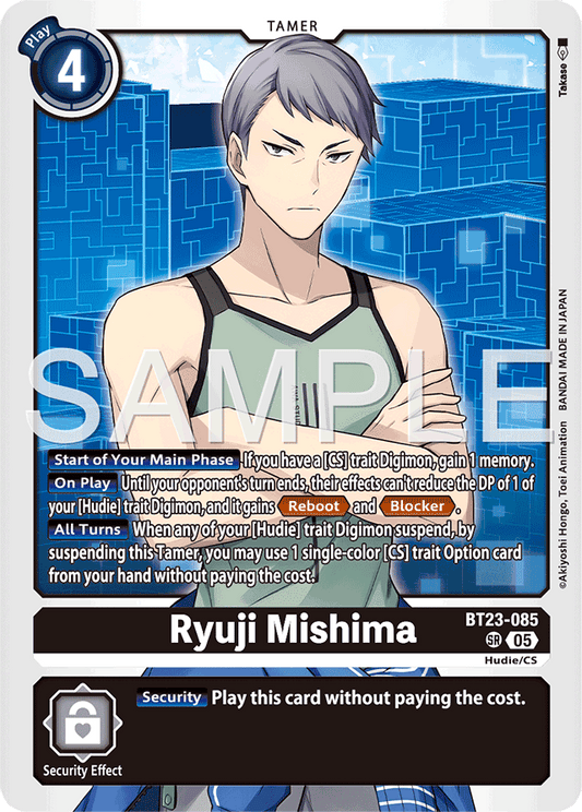Ryuji Mishima - Hackers' Slumber - Super Rare - BT23-085 SR
