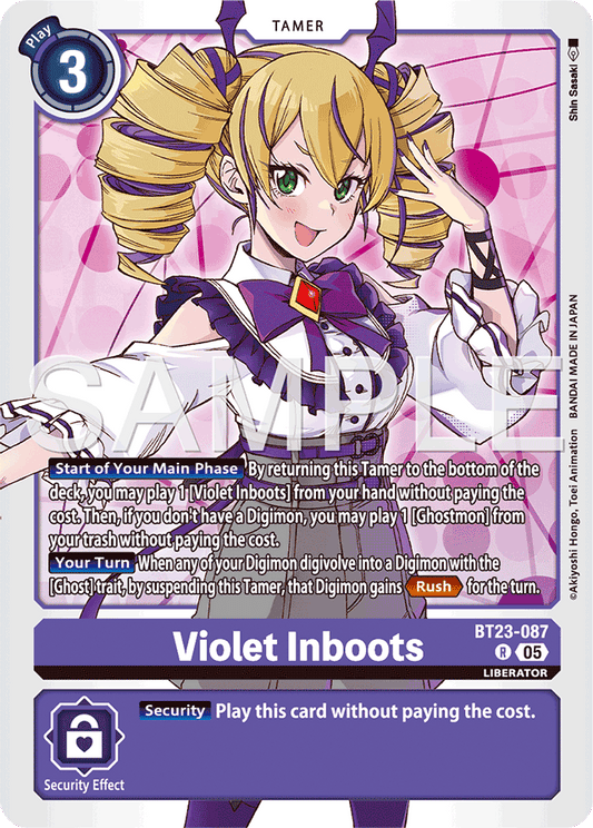 Violet Inboots - Hackers' Slumber - Rare - BT23-087 R