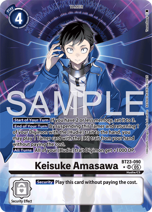 Keisuke Amasawa (Alternate Art) - Hackers' Slumber - Super Rare - BT23-090 SR