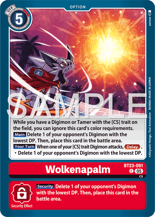 Wolkenapalm - Hackers' Slumber - Common - BT23-091 C