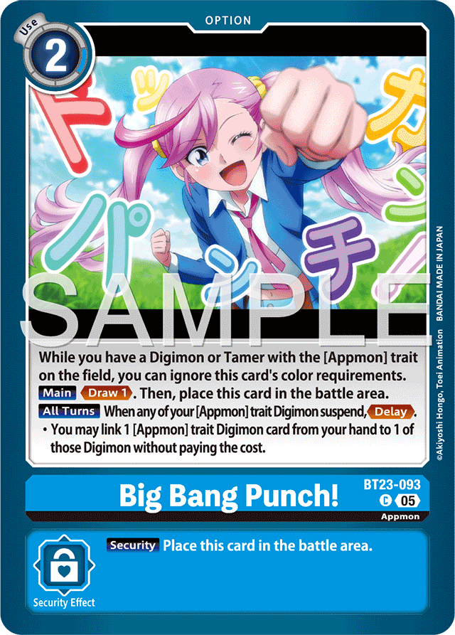 Big Bang Punch! - Hackers' Slumber - Common - BT23-093 C