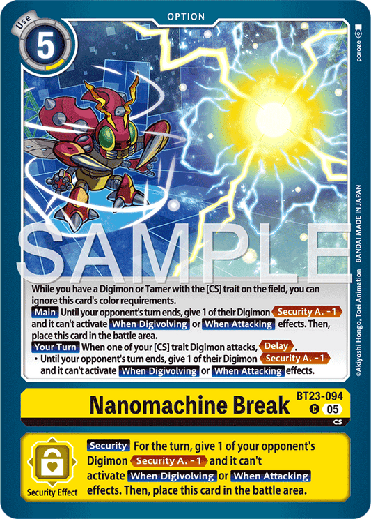 Nanomachine Break - Hackers' Slumber - Common - BT23-094 C