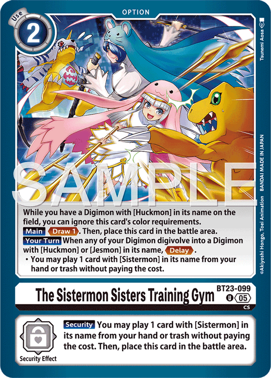 The Sistermon Sisters Training Gym - Hackers' Slumber - Uncommon - BT23-099 U