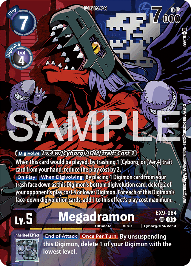 Megadramon (Alternate Art) - Versus Monsters - Super Rare - EX9-064 SR
