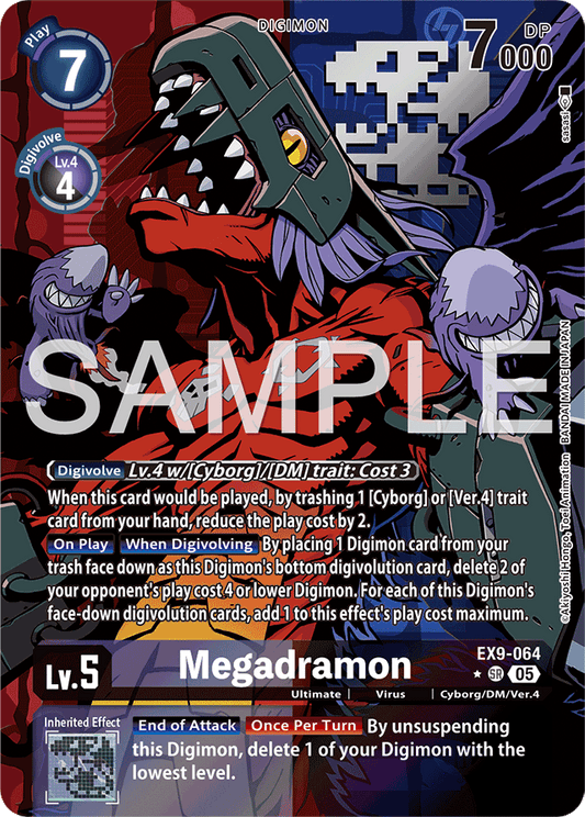 Megadramon (Alternate Art) - Versus Monsters - Super Rare - EX9-064 SR