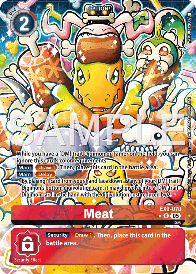 Meat (Alternate Art) - Versus Monsters - Rare - EX9-070 R