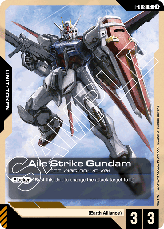 Aile Strike Gundam (T-008) Token - Newtype Rising - Common - T-008