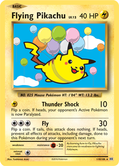 Flying Pikachu - XY - Evolutions - Secret Rare - 110