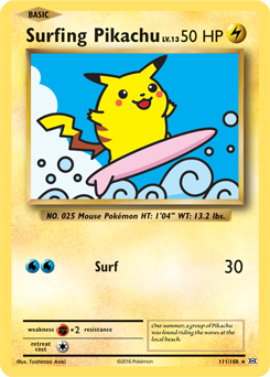 Surfing Pikachu - XY - Evolutions - Secret Rare - 111