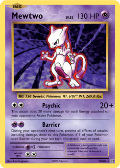 Mewtwo - XY - Evolutions - Rare - 51