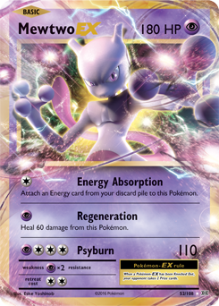 Mewtwo EX - XY - Evolutions - Ultra Rare - 52